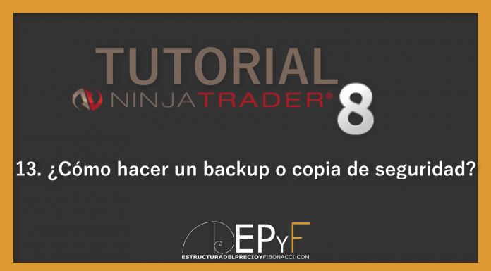 Tutorial 13 NinjaTrader 8 de Sistema EPyF: ¿Cómo hacer un backup o copia de seguridad? (2 formas de hacerlo)