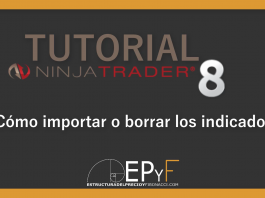Tutorial 5 NinjaTrader 8 de Sistema EPyF: ¿Cómo importar o borrar los indicadores?