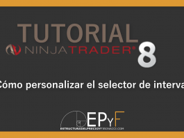 Tutorial 6 NinjaTrader 8 de Sistema EPyF: ¿Cómo personalizar el selector de intervalos?