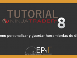 Tutorial 9 NinjaTrader 8 de Sistema EPyF: ¿Cómo personalizar y guardar herramientas de dibujo?